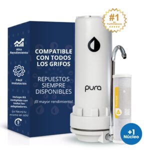 Pack Filtro Purificador Sobre Mesada Anti Cloro + 1 repuesto