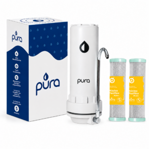 Pack Filtro Purificador Sobre Mesada Anti Cloro + 2 repuestos